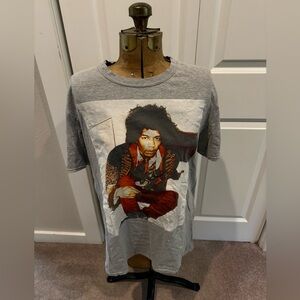 Vintage look Jimi Hendrix T-shirt. Grey. Fits M/L. Band tee.